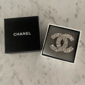 Rare Chanel runway rhinestone brooch
